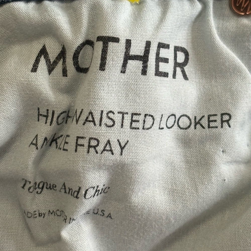 MOTHER
Looker High-Rise Ankle Fray Skinny Jeans in Tongue And Chic size 25 - Picture 11 of 16